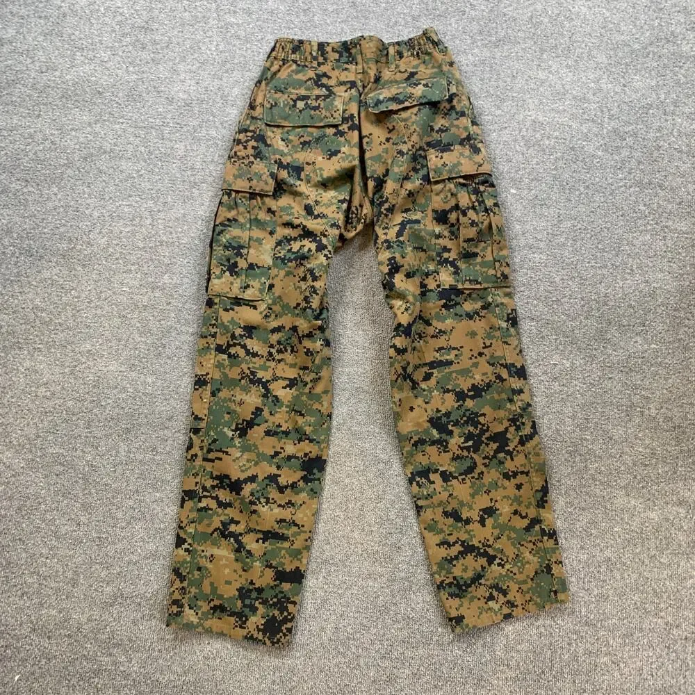USMC Pants Mens S Small Camo Woodland MARPAT Combat Utility Uniform Button Fly